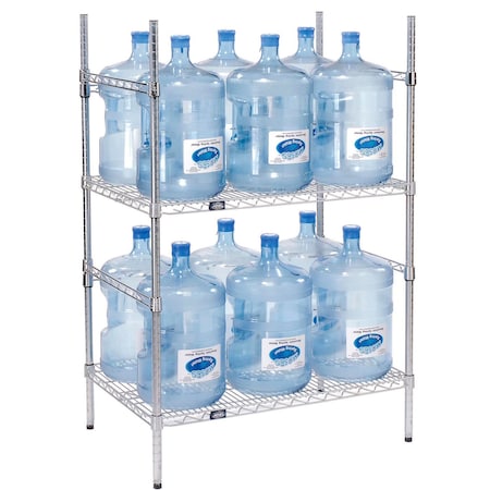Nexel 5 Gallon Water Bottle Storage Rack, 12 Bottle Capacity 797086